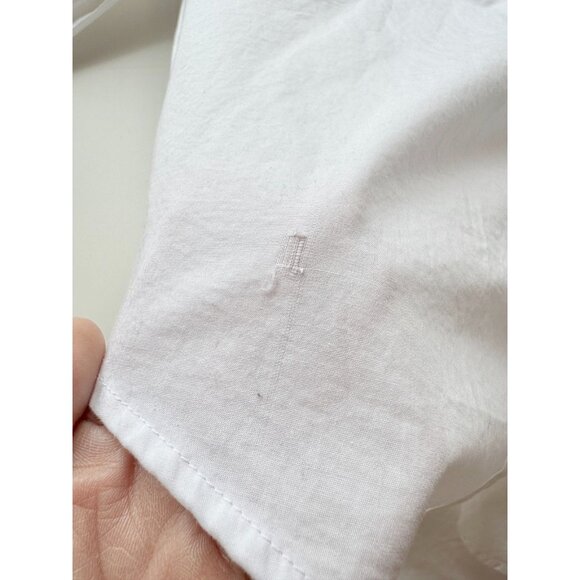 NWT GAP Optic White Organic Cotton Poplin Oversized Button-Up Big Shirt, Size M - Picture 10 of 16